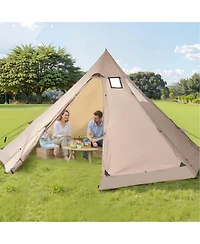Gouun 4-6 Person Tipi Hot Tent with Stove Jack for Winter Camping