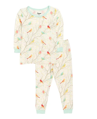 Leveret Toddler Matching Family Two-Piece Cooling Bamboo Viscose Long Sleeve Pajamas
