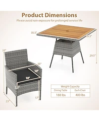 Gouun French Table and Dining Chairs