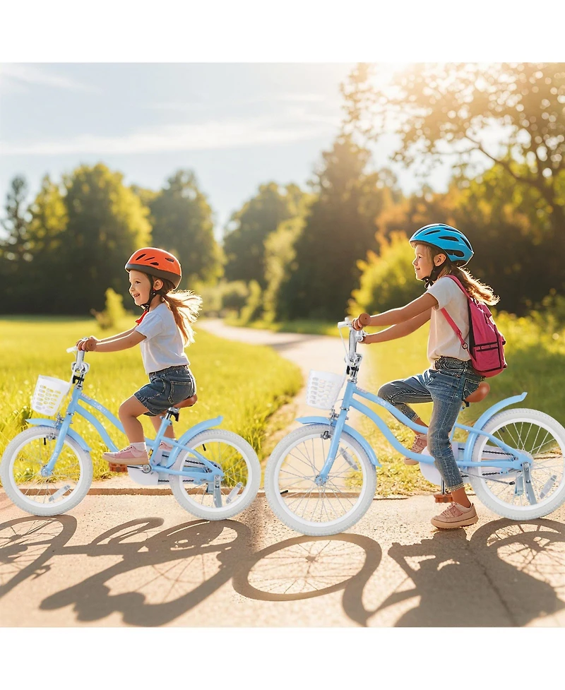 Slickblue Kids Bicycle with Adjustable Seat and Handlebar