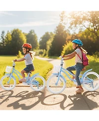 Slickblue Kids Bicycle with Adjustable Seat and Handlebar