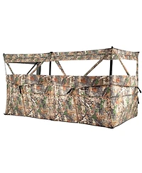 Gouun See-Through Pop-Up Hunting Blind with Dog Door for 1-3 People