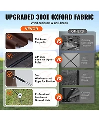 Gouun 11.5 x 11.5 ft Pop-Up Gazebo Screen Tent with Privacy Panels