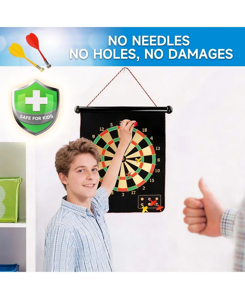 Gse Games & Sports Expert 16" Magnetic Dart/Baseball Board Set