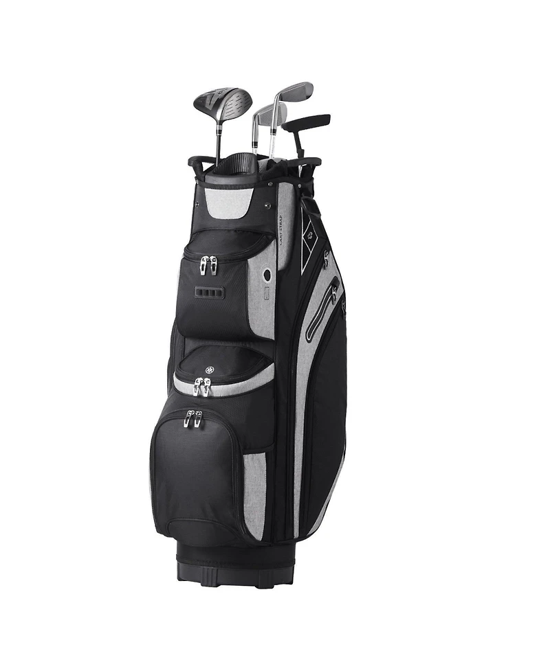 Mecale Golf Cart Bag with 14-Way Divider Top, 36" Premium Cart Bag with 13 Pockets, Handles, Dust Cover & Detachable Straps