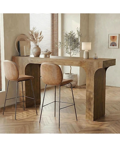 Tribesigns Long Bar Table, Farmhouse Counter Height Pub Table, Rectangular High Top Bar Table
