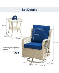 gaomon 3 Piece Outdoor Patio Set