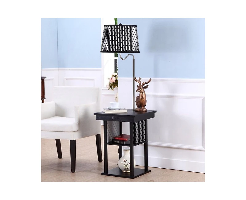 Madison Led Table & Lamp Combo with Charging Usb Ports, Set of 2