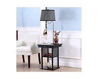 Madison Led Table & Lamp Combo with Charging Usb Ports, Set of 2