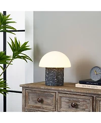 Brightech Gavin Terrazzo Led Table Lamp with Frosted Glass Dome