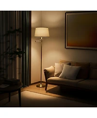 Brightech Caden Classic Led Floor Lamp with Extendable Swing Arm