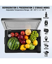 Mecale 70 Liter Portable Car Refrigerator 12V Single Zone for Camping Rv