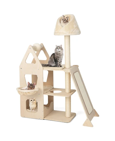Cozito Cat Tree Multi-Level with Sisal Scratching Posts Plush