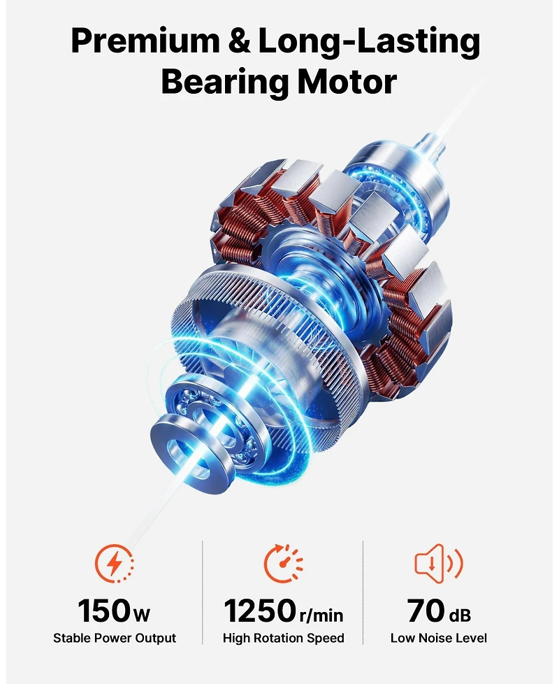 Mecale Inch Industrial Wall Mount Fan Cfm High Velocity 3-Speed