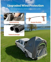 Mecale Truck Bed Tent for 5.5 to 6.0 Ft Pickup Waterproof Camping