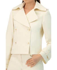 Ivonne Women's Short Cotton Trench Coat