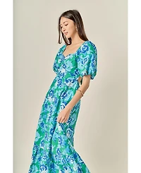 English Factory Women's Tie Back Maxi Dress