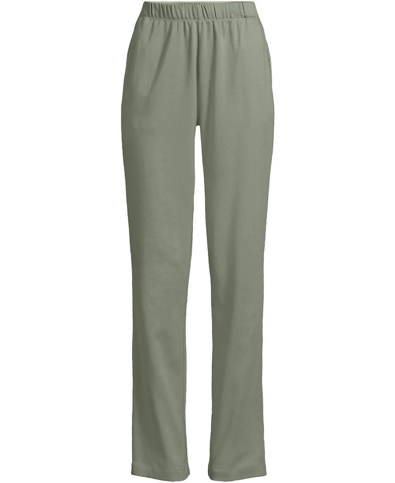 Lands' End Plus Sport Knit High Rise Pants