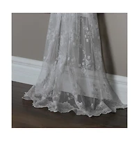 Habitat Commonwealth Mona Lisa Jacquard Lace Tailored Balloon Rod Pocket Curtain Panel