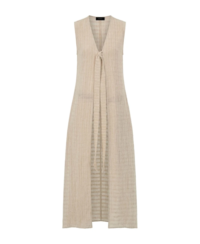 Ivonne Women's Long Light Weight Sleeveless Tunic