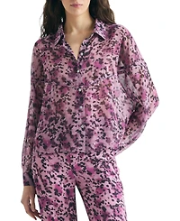 Scalpers Women's Animal Print Fluid Blouse