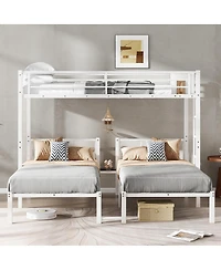 Streamdale Furniture Metal Triple Bunk Bed