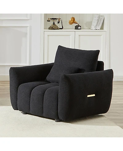 Streamdale Furniture 35.2" Teddy Fabric Sofa, Modern Lounge Chair