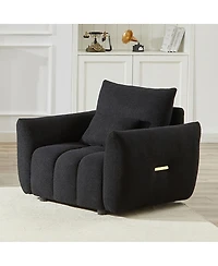 Streamdale Furniture 35.2" Teddy Fabric Sofa, Modern Lounge Chair