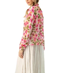 Ivonne Women's Floral High Neck Blouse