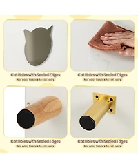 Cozito Cat Litter Box Enclosure 43 in Sisal Mats Rubber Legs