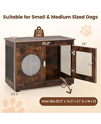 Cozito Dog Crate Furniture Style with Window and Lockable Door