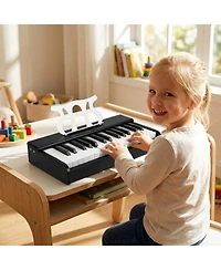 Slickblue 30 Key Kids Piano Keyboard with Music Stand Beginner