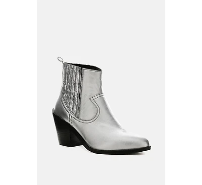 Rag & Co Women's Rayna Metallic Leather Boots