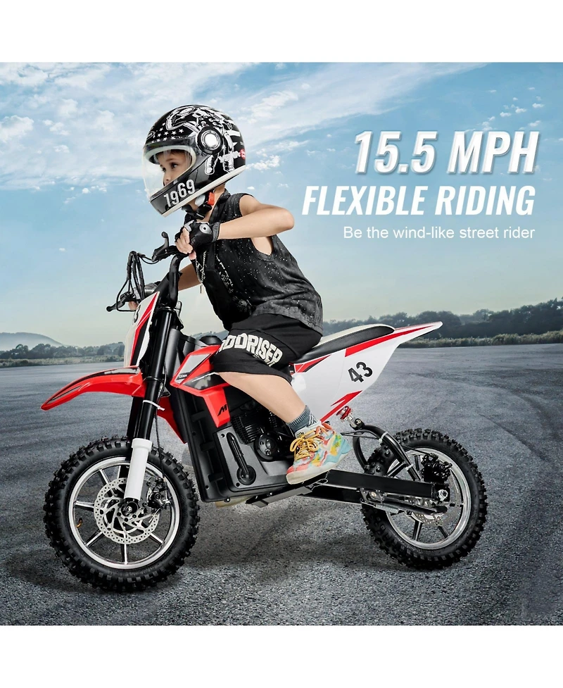 Mecale 36V Kids Electric Ride On Motorcycle, 15.5 Mph, Ages 14
