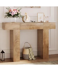 gaomon 47 in Long Console Table with Drawer, Wooden Rectangular Sofa Table Behind The Couch