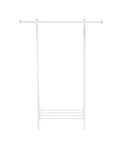 Iris Usa Clothes Rack for Hanging Clothes with Shelf, Freestanding Clothing Rack, Easy to Assemble Garment Rack, Metal, Sturdy Design, Multipurpose