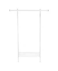 Iris Usa Clothes Rack for Hanging Clothes with Shelf, Freestanding Clothing Rack, Easy to Assemble Garment Rack, Metal, Sturdy Design, Multipurpose