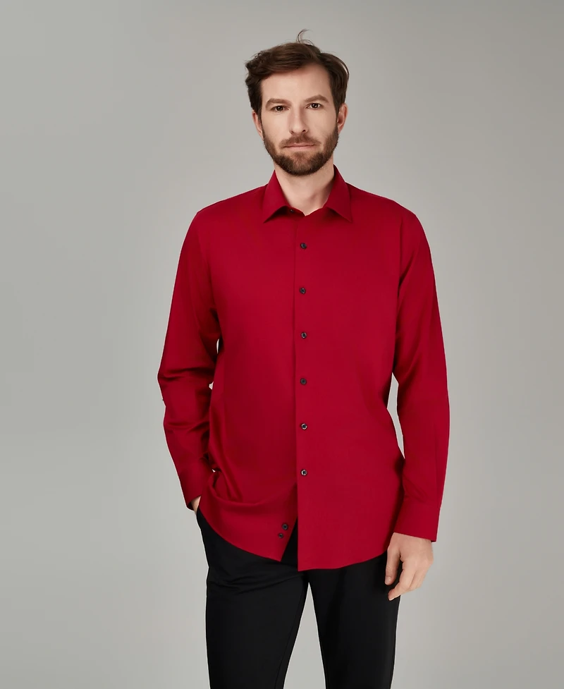 Alfani Men's Regular Fit Solid Dress Shirt, Macy's Exclusive