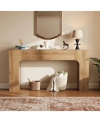 gaomon Long Console Table for Entryway,Slim Narrow Entrance Tables Farmhouse Wood Sofa Table Behind Couch for Entrance