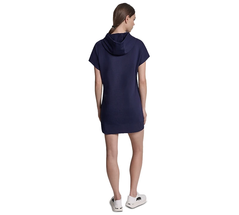Dkny Sport Women's Collegiate Medallion Logo Hooded Sneaker Dress
