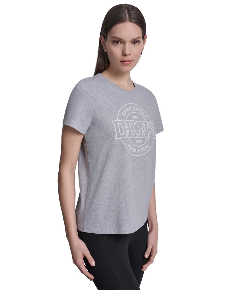 Dkny Sport Women's Collegiate Medallion Logo T-Shirt