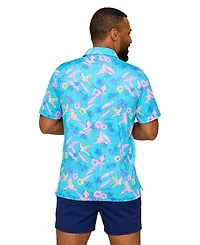 Chubbies Men's The Flock Party Printed Polo Shirt