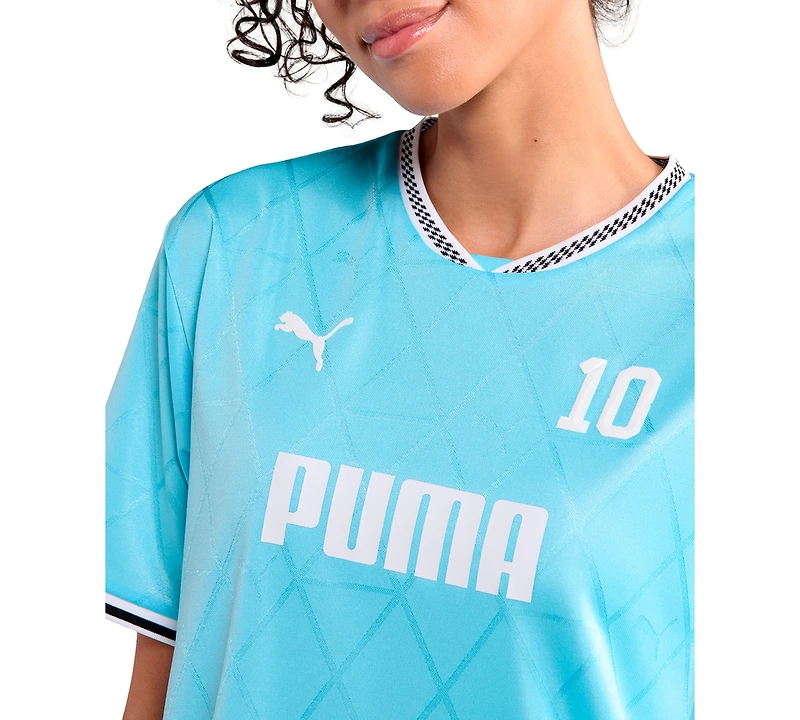 Puma Women's V-Neck Relaxed Jersey Dress