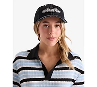 Volcom Women's Striped Short-Sleeve Swim Cover-Up Polo Shirt