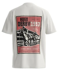 Hugo Boss Men's Derlyns Graphic Print Crewneck Cotton T-Shirt