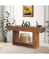 gaomon 63" Wood Console Table for Entryway, Rectangular Sofa Table Behind The Couch, Modern Farmhouse Console Tables for Entrance, Hallway