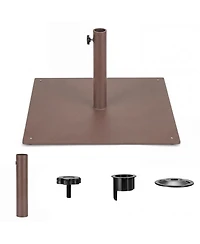 Sugift 25 Inch Square Patio Umbrella Base 42 Lbs Weighted