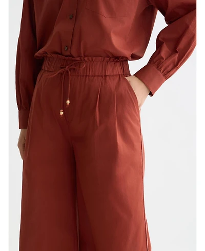 Scotch & Soda Women's and Cotton Voile Pull On Beach Pant