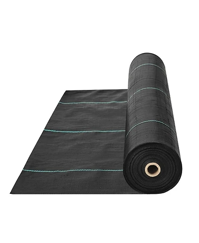 Sugift Premium Heavy Duty Weed Barrier, 4FTx300FT, Woven Geotextile for Landscaping