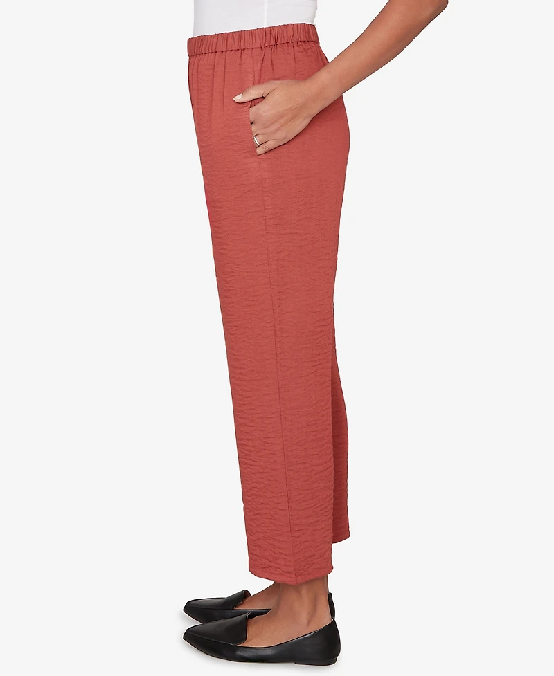 Alfred Dunner Petite Spice Market Wide-Leg Pull-On Ankle Pants